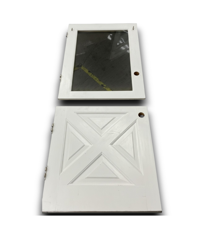 55742 32 X 77 White Dutch/barn Half Light Ext. Door