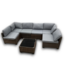 55745 Wicker Outdoor Patio Set Of 7-pcs