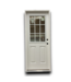 55751 32 X 80 White Steel Exterior Door 9 Lite