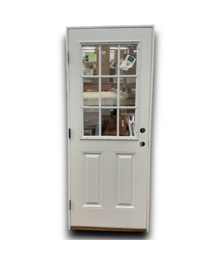 Bud's Warehouse 55753 32 X 80 9 Lite White Steel Exterior Door