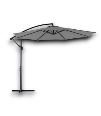 Bud's Warehouse 55759 10' Iron Gray Slide-tilt Cantilever Patio Umbrella
