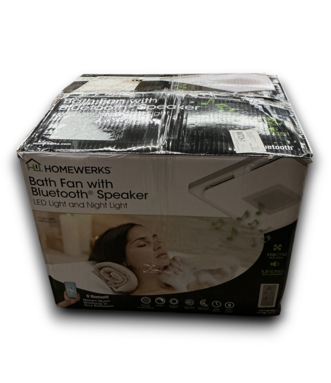 55763 Led Bath Fan With Bluetooth Speaker