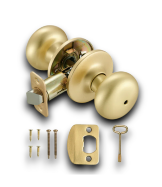 Bud's Warehouse 55764 Satin Gold Bed Bath Privacy Door Handle
