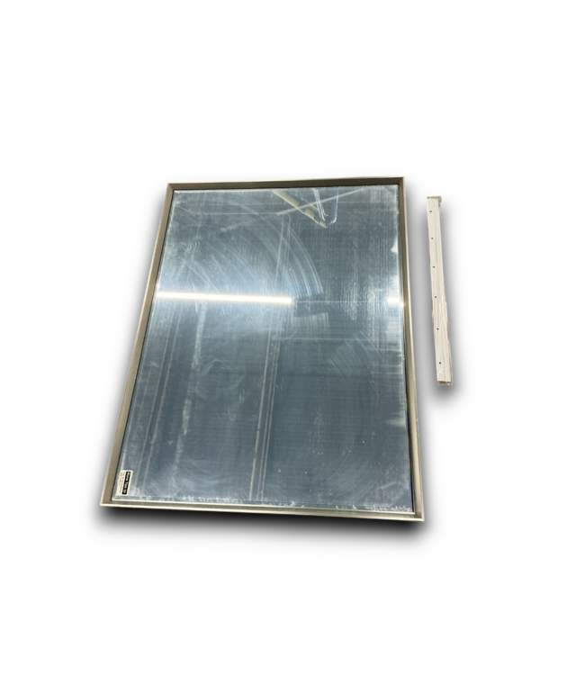 55779 Mirror Beveled Rectangle Brushed Nickel Mirror