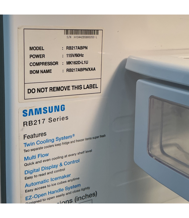 55783 Stainless Steel Bottom Freezer Refrigerator