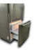 55783 Stainless Steel Bottom Freezer Refrigerator