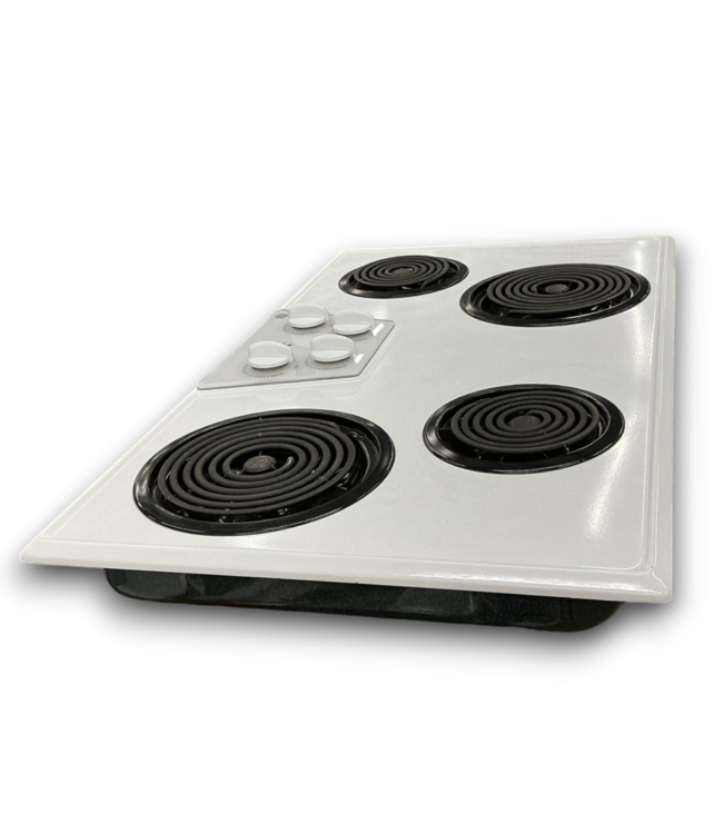 55786 White Electric 4-coil Burner Cooktop 36"