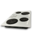 55786 White Electric 4-coil Burner Cooktop 36"