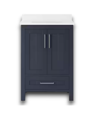 Bud's Warehouse 55791 Midnight Blue Bath Vanity W/stone Top 24"