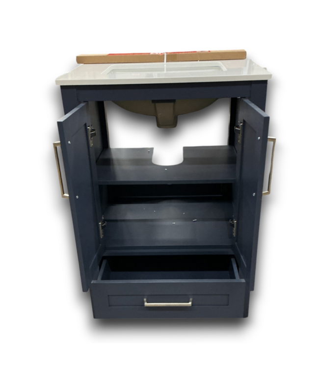 55791 Midnight Blue Bath Vanity W/stone Top 24"