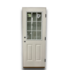 55795 1/2 Lite Prehung Exterior Door Left Hand 2 Panel 30 X 80