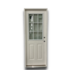 55795 1/2 Lite Prehung Exterior Door Left Hand 2 Panel 30 X 80