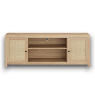 Bud's Warehouse 55797 Rattan Tv Console Media Center 65"