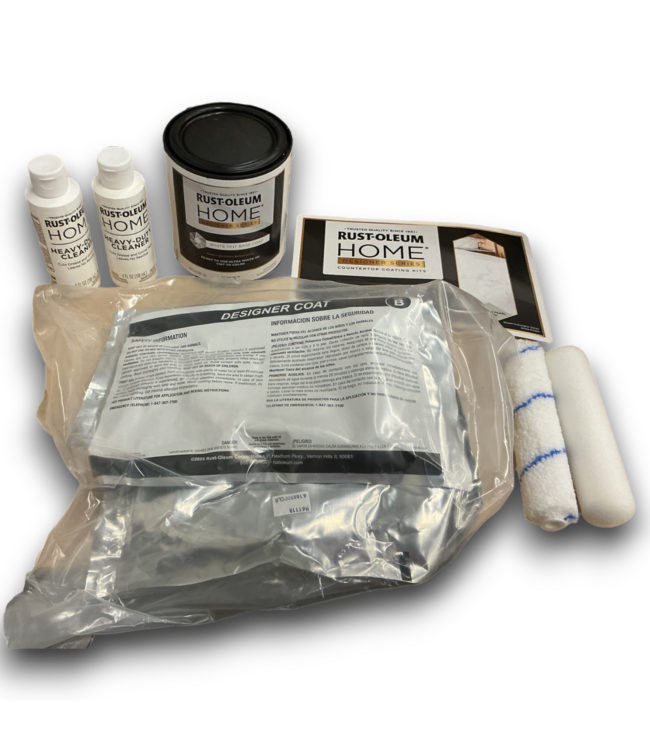 55798 Home Countertop White Marble High Gloss Refinishing Kit