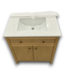55799 Oak Freestanding Bath Vanity W/stone Top 30"