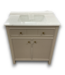 55802 Sandbanks 30" Flaxen Greige Bathroom Vanity With Top