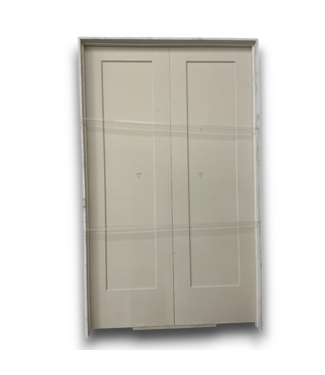 Bud's Warehouse 55805 Solid Core Prehung Single Panel Double Interior Door 48 X 80