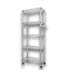 55806 Metal Shelves 5-tier Storage Shelving With Wheels And Side Handle