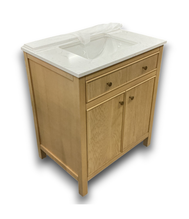 55799 Oak Freestanding Bath Vanity W/stone Top 30"