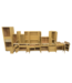 55804 Goldenrod Cabinet Set Of 18-pcs