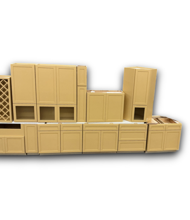 55804 Goldenrod Cabinet Set Of 18-pcs