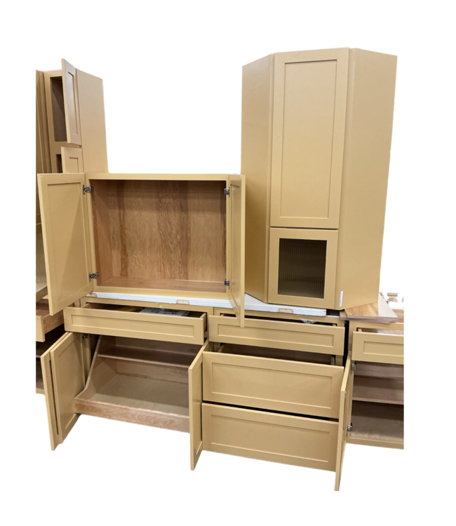 55804 Goldenrod Cabinet Set Of 18-pcs