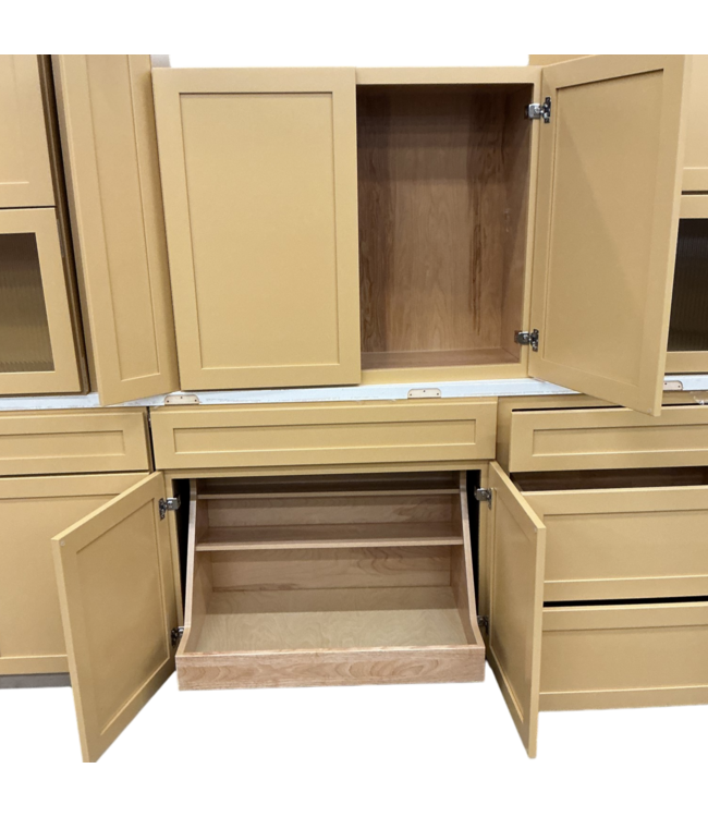 55804 Goldenrod Cabinet Set Of 18-pcs