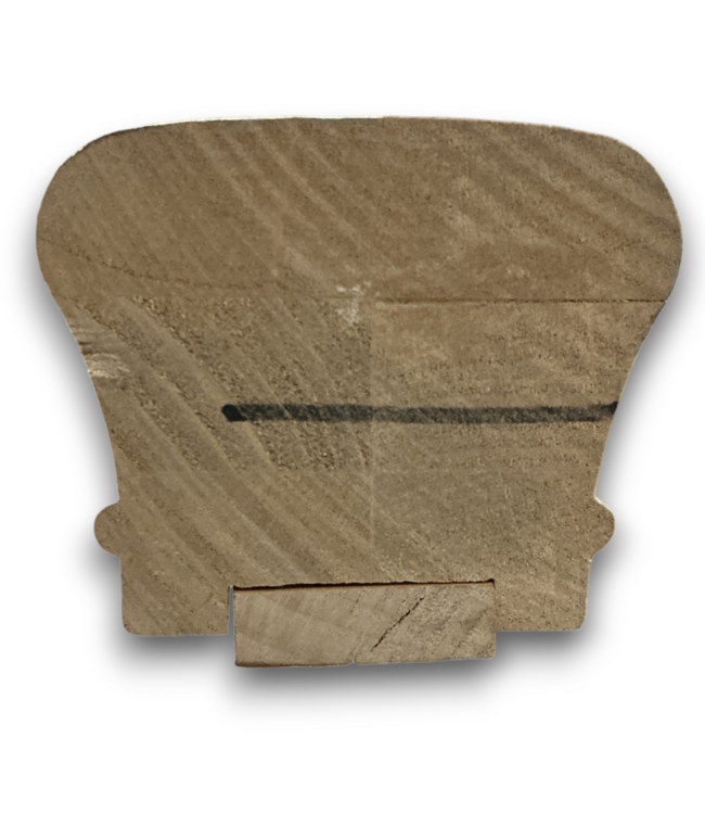 55819 Maple Unfinished Decorative Natural Wood Handrail 12'