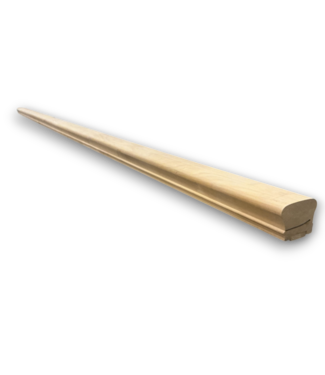 Bud's Warehouse 55819 Maple Unfinished Decorative Natural Wood Handrail 12'