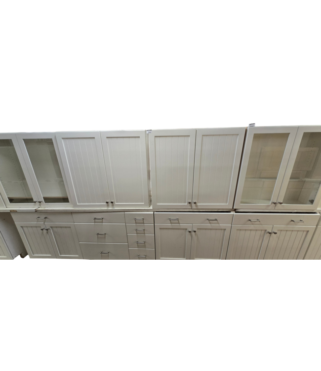 55820 White Cabinet Set Of 22-pcs