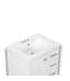 55848 Ready To Assemble White Bathroom Vanity With Ceramic Top 24.8"w