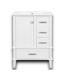 55848 Ready To Assemble White Bathroom Vanity With Ceramic Top 24.8"w