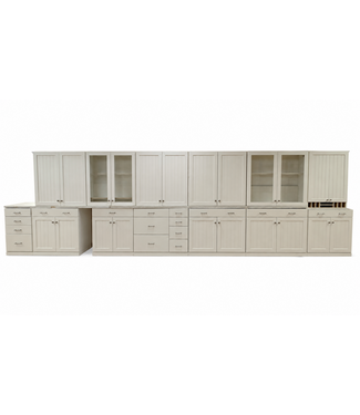 Bud's Warehouse 55820 White Cabinet Set Of 22-pcs