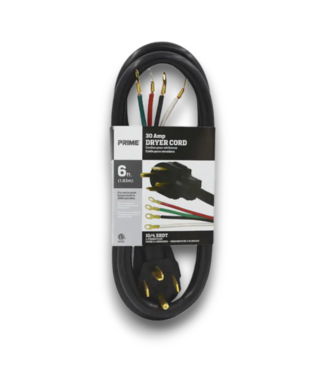 Bud's Warehouse 55859 6 Ft. 30 Amp Dryer Cord