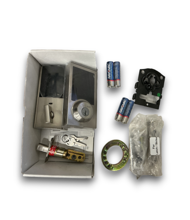 55870 916 Smartcode Satin Nickel Touchscreen Keypad Electronic Deadbolt Lock