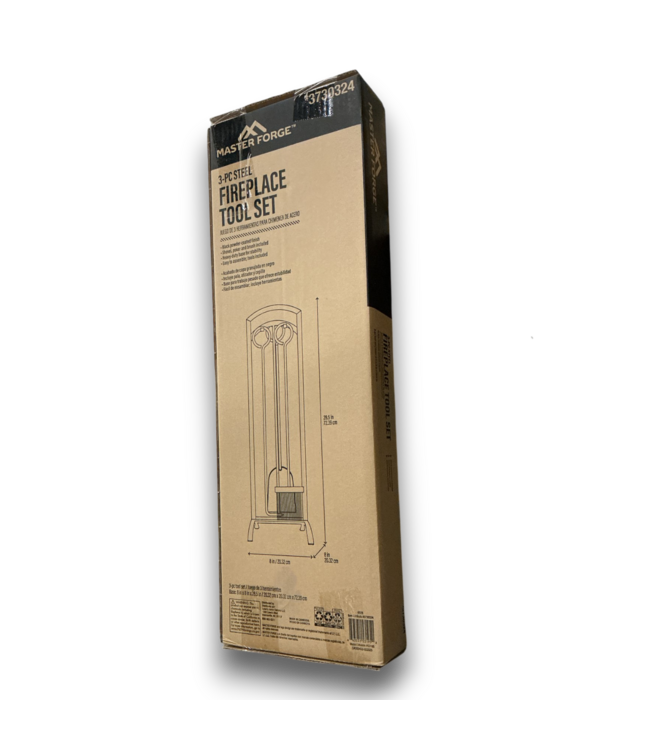 55877 3 Piece Steel Fire Place Tool Set