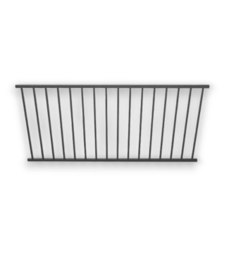 Bud's Warehouse 55881 6’ X 42”black Sand Steel Deck Rail Kit