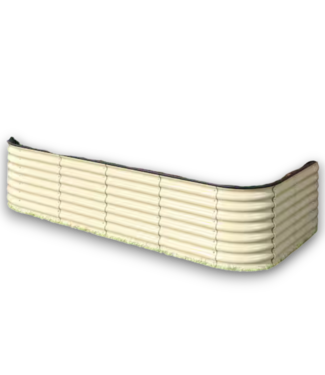 Bud's Warehouse 55888 Galvanized Steel Raised Garden Bed Ivory