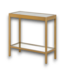 55890 Alexis Brass Glass Rectangular Modern End Table