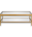 55893 Modern Metal Brass Coffee Table