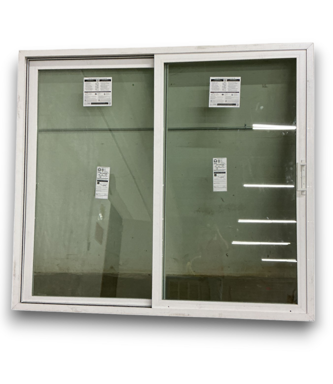 55899 80 X 89 White Vinyl Sliding Door With Screen