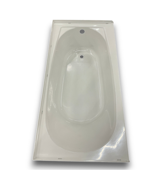 55902 Performa2 White Fiberglass/ Plastic Alcove Soaking Bathtub