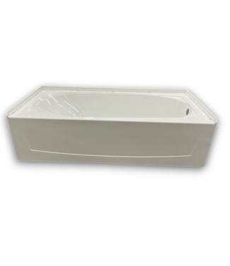 Bud's Warehouse 55902 Performa2 White Fiberglass/ Plastic Alcove Soaking Bathtub