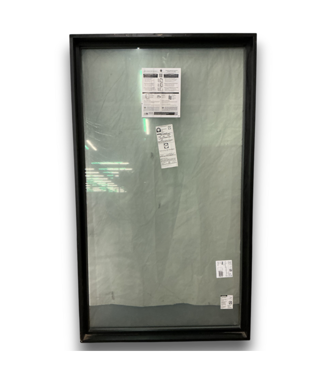 55914 Black Aluminum Wood Casement Fixed Frame Window