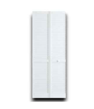 Bud's Warehouse 55923 36 X 80 White Prefinished Pine Wood Bifold Door