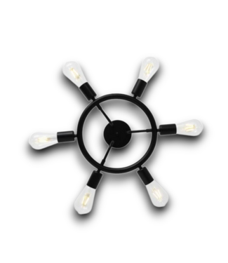 Bud's Warehouse 55932 26” Black Sputnick Ceiling Light Fixture