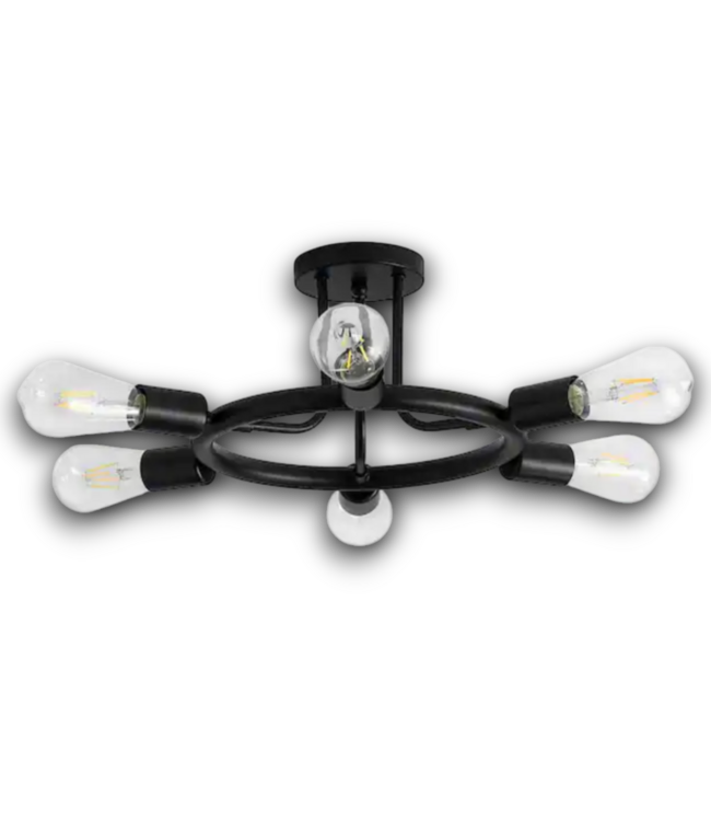 55932 26” Black Sputnick Ceiling Light Fixture