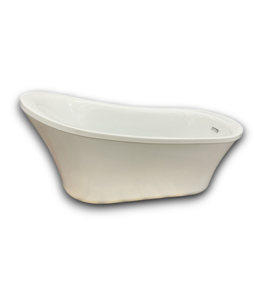 Bud's Warehouse 55929 White Acrylic Free Standing Bath Tub With Faucet