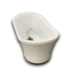 55929 White Acrylic Free Standing Bath Tub With Faucet