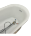 55929 White Acrylic Free Standing Bath Tub With Faucet